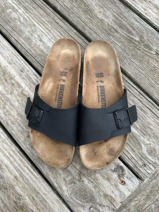 Birkenstock Womens Catalina Sandal Size 40 Birko-Flor Strap Black - Picture 5 of 7